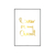 Poster " I swear on my chanel" (guld)